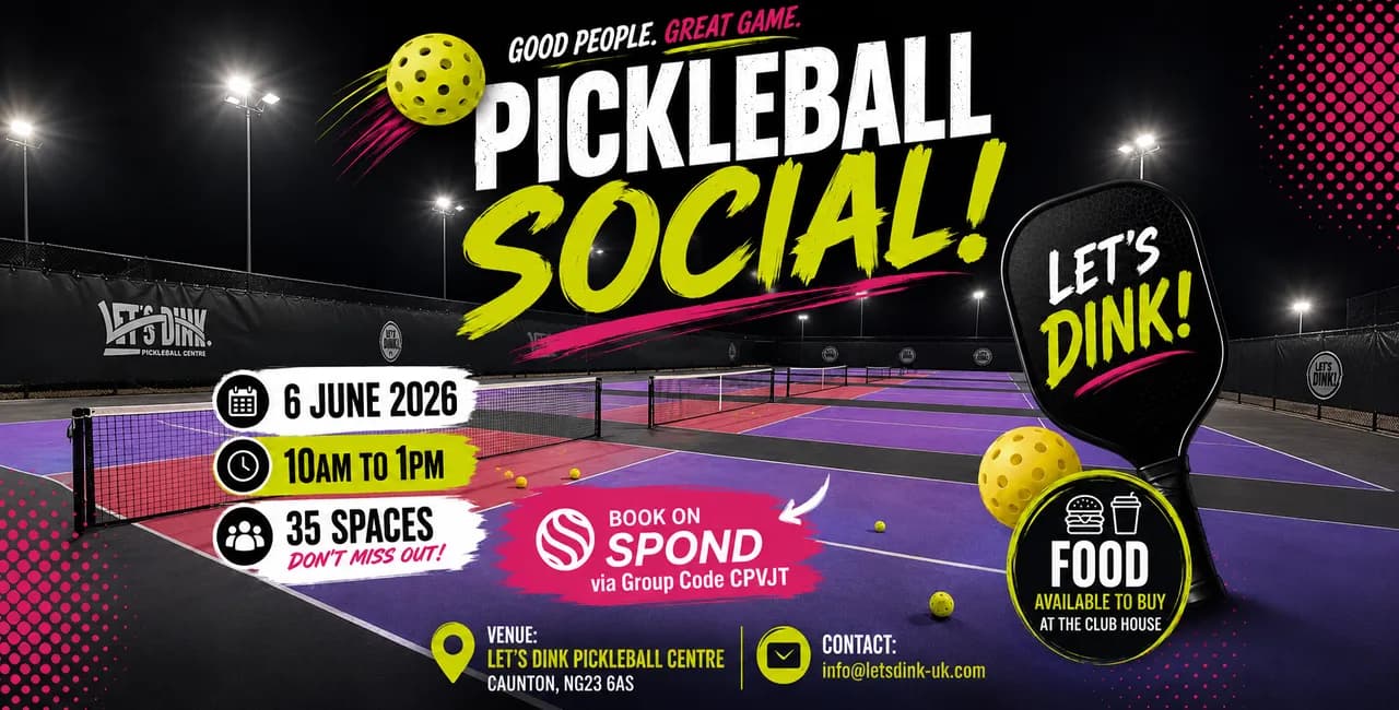 Let's Dink Pickleball Social Day — 6th June 2026